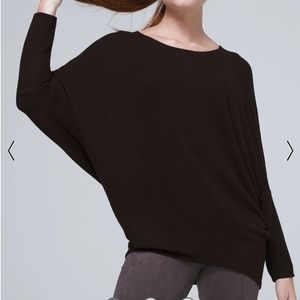 White House Black Market - Modern Dolman Tunic -black
